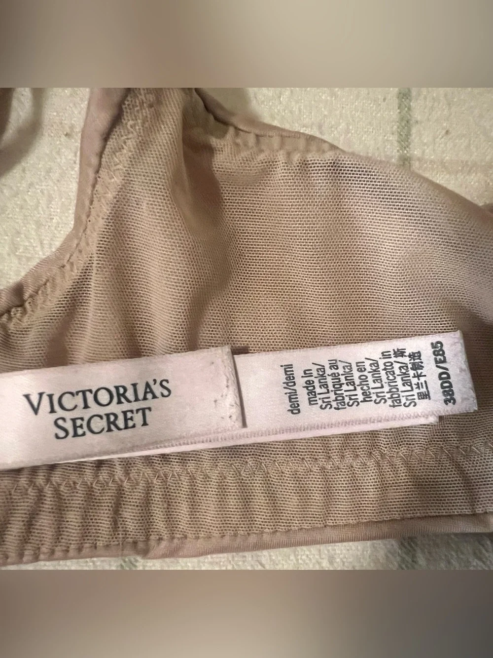 Victoria's Secret Demi Bra 38DD Nude